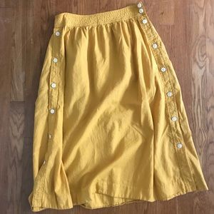 MADEWELL Midi Side Button Skirt